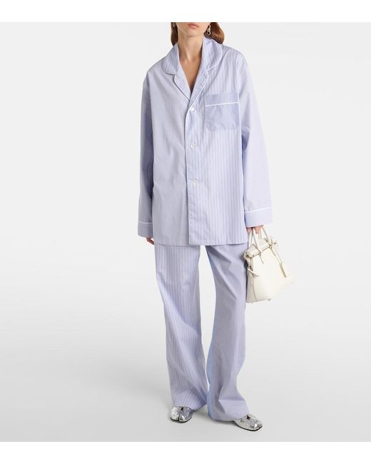 Maison Margiela Blue Straight Pants