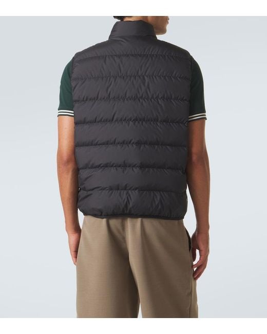 Moncler Black Contrin Down Vest for men