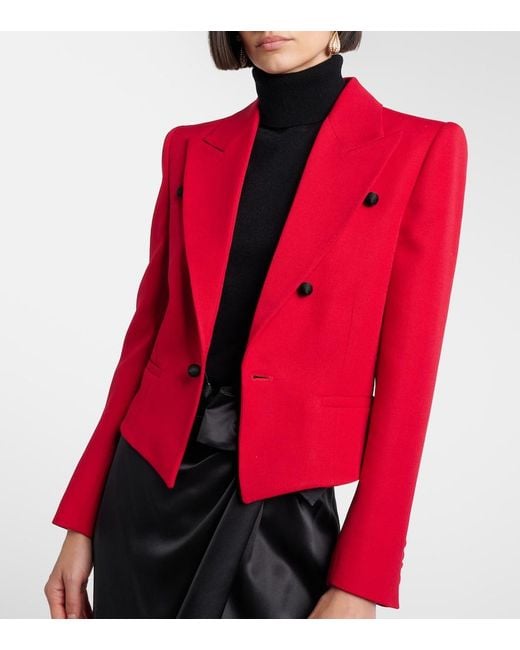 Valentino Red Virgin Wool Blazer
