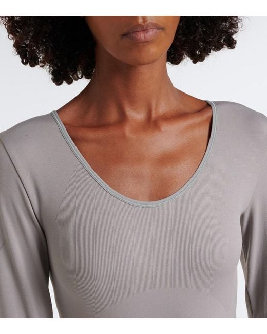 Adidas By Stella McCartney Gray Knitted Bodysuit