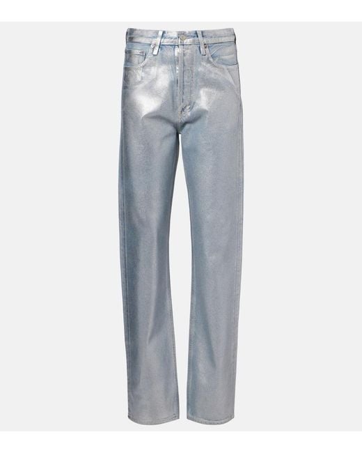 Agolde Blue 90's Straight Jeans
