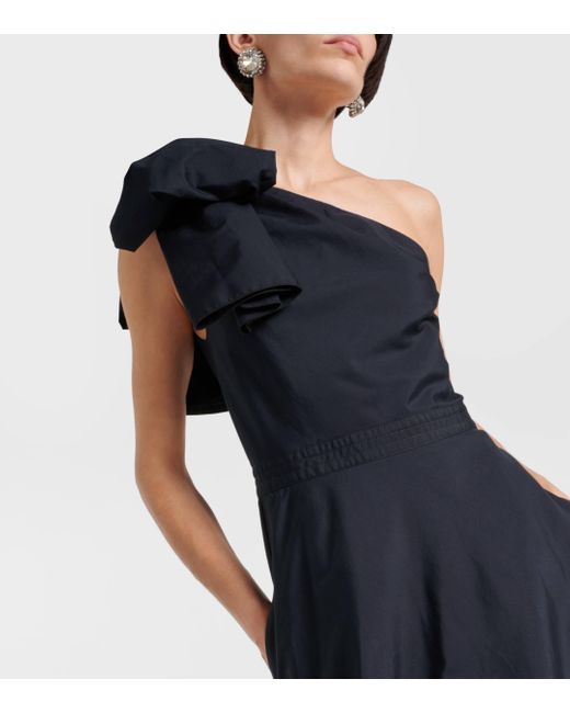 Giambattista Valli Black One-shoulder Cotton Gown