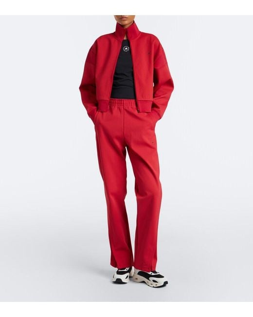 Adidas By Stella McCartney Red Jersey Sweatpants