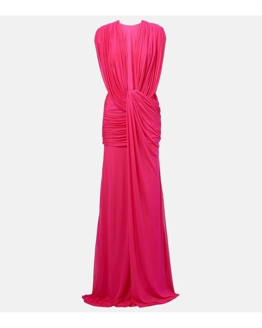 Vestido De Fiesta Ripple Drapeado Christopher Esber de color Pink