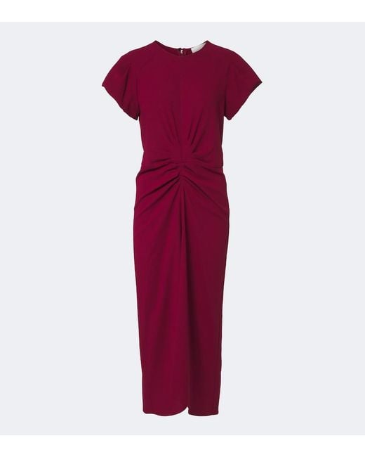 Isabel Marant Terena Gathered Midi Dress