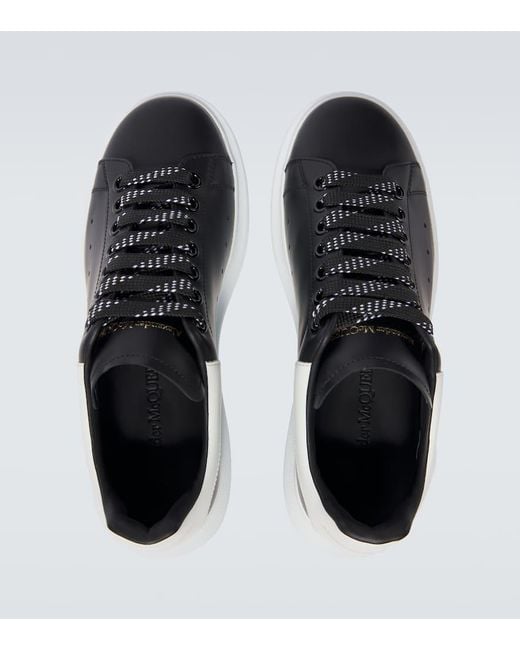 Alexander McQueen Black Neakers Oversized De Piel for men
