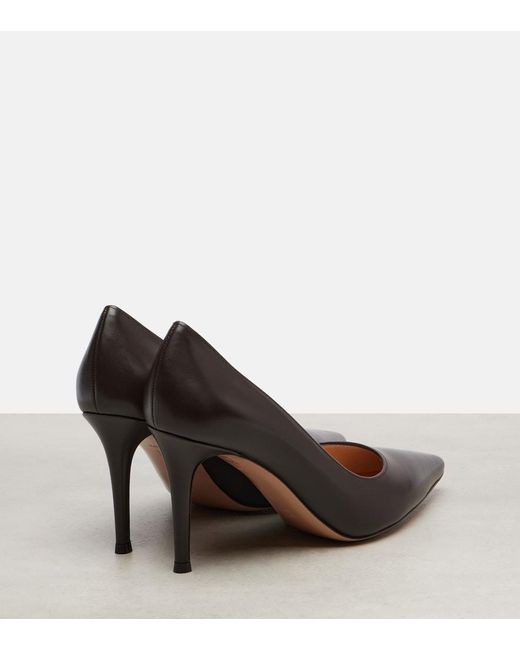 Gianvito Rossi Brown Gianvito 85 Leather Pumps