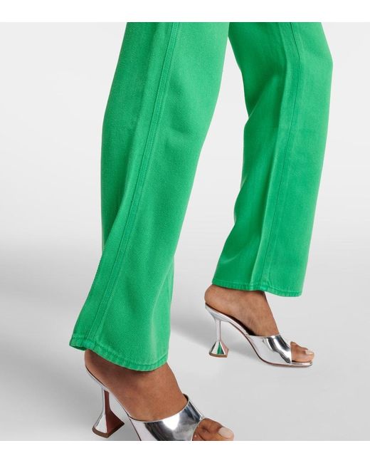 Jeans rectos Tess de tiro alto 7 For All Mankind de color Green