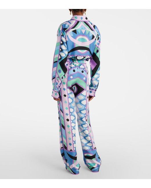 Emilio Pucci Blue Trousers