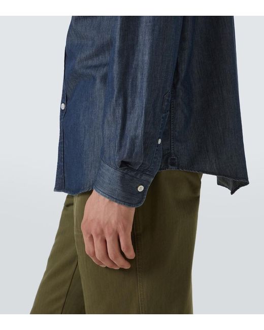 Dunhill Hemd Aus Chambray in Blue für Herren