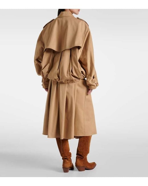 Gabriela Hearst Natural Hunt Cotton Twill Trench Jacket