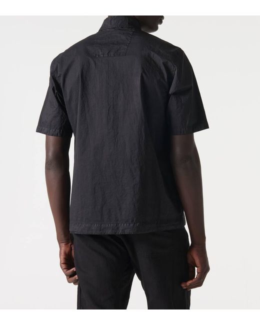 Camicia Light Microweave di C P Company in Black da Uomo