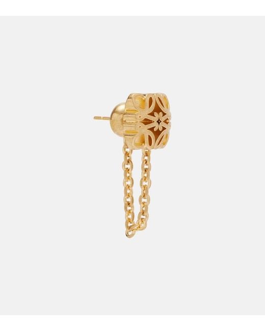 Loewe Metallic Anagram Bombe Earrings