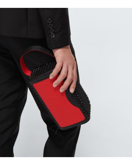 Christian Louboutin Men's Blaster Spike Leather Dopp Kit