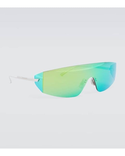Bottega Veneta Sonnenbrille Mask in Green für Herren