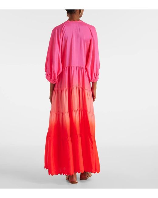 Juliet Dunn Red Maxikleid Aus Seide