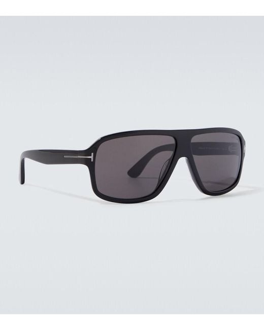 Tom Ford Gray William Aviator Sunglasses for men