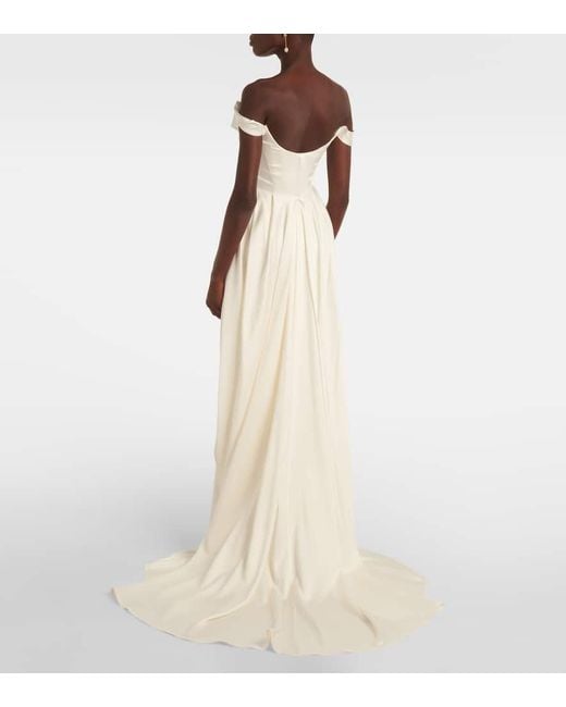 Vivienne Westwood White Bridal Nova Grace Satin Gown