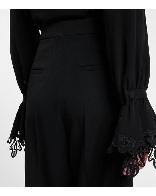 Chloé Black Virgin Wool Balloon Pants