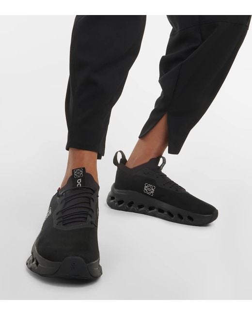 Loewe Black X On Cloudtilt Recycled-polyester Low-top Trainers