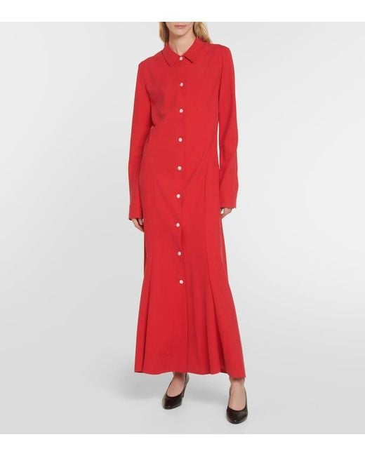 The Row Red Myra Dress
