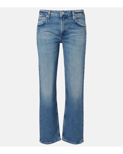 Citizens of Humanity Blue Anissa Straight Jeans