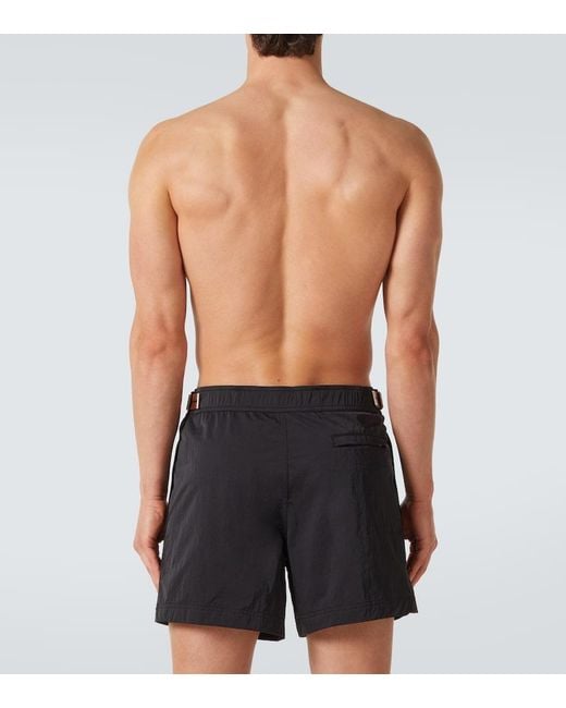Zegna Black Rio Swim Trunks for men