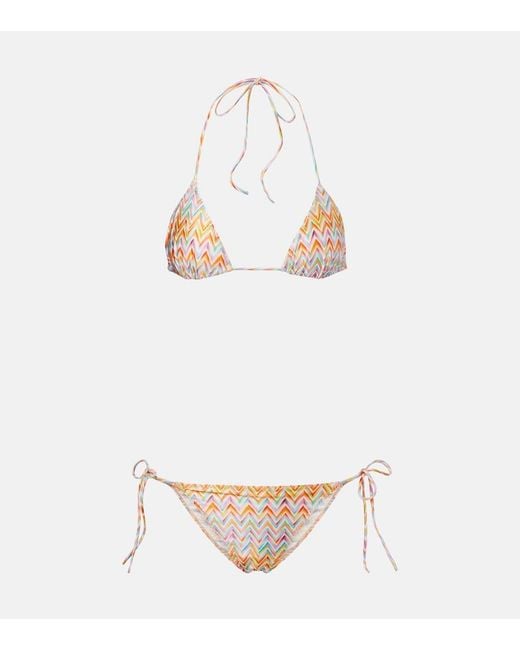 Missoni White Zigzag Bikini