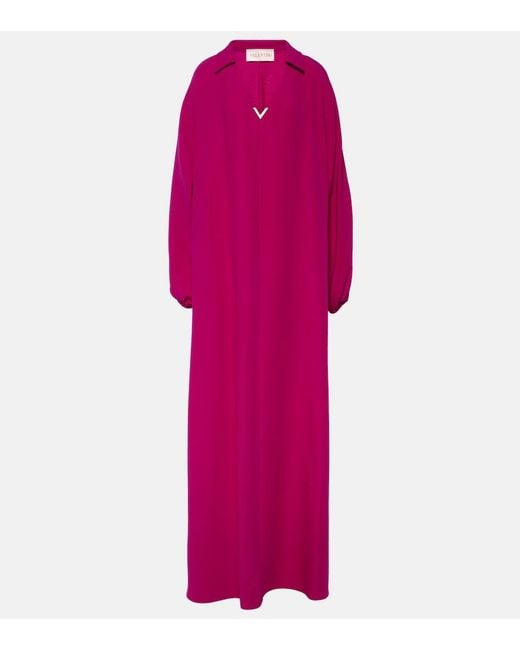 Valentino Pink Cady Couture Silk Gown