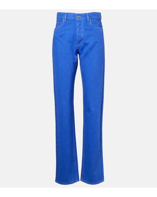 Versace Blue Straight-Leg Jeans
