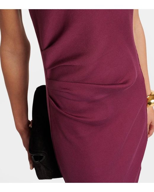Dorothee Schumacher Purple Maxikleid Simply Timeless Aus Baumwoll-Jersey
