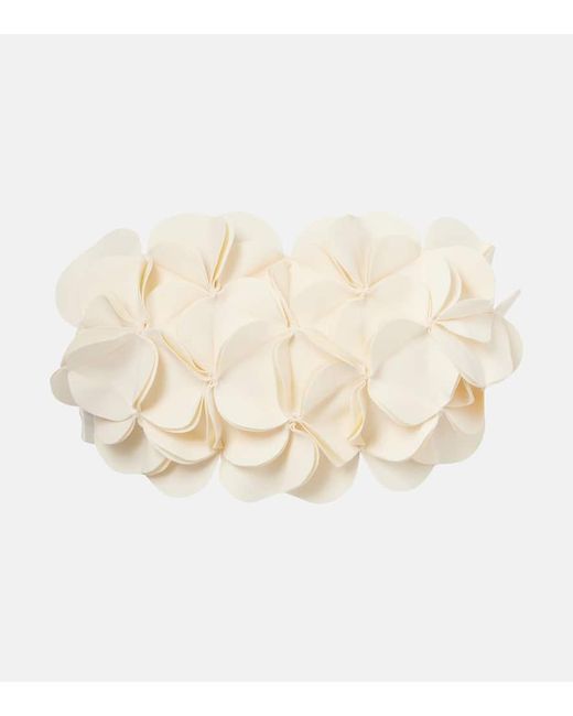 Karla Colletto Natural Floral Bandeau Bikini Top