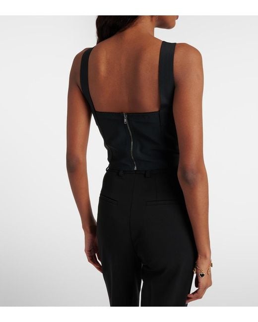 Dolce & Gabbana Black Shaper Corset Bustier Top