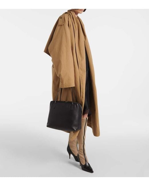The Row Black Henri Leather Shoulder Bag