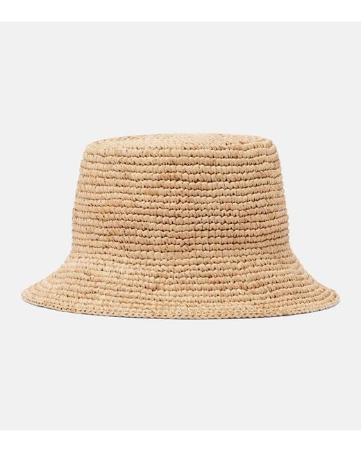 Vivienne Westwood Natural Orb Raffia Bucket Hat