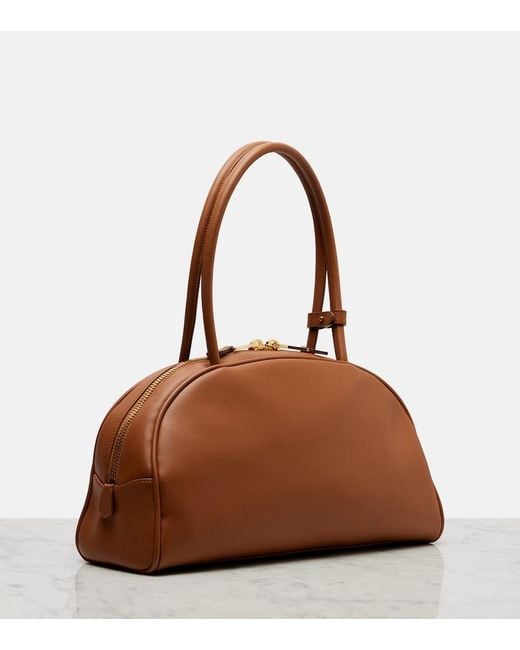 Miu Miu Brown Beau Large Leather Shoulder Bag