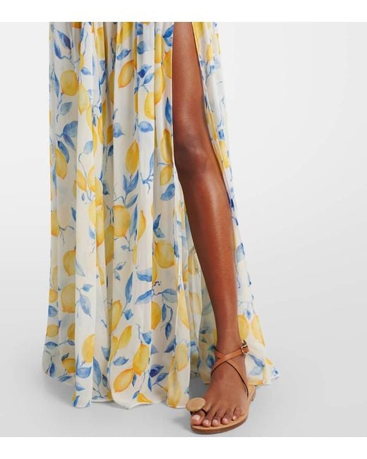 Alexandra Miro White Jamie Sheer Maxi Skirt