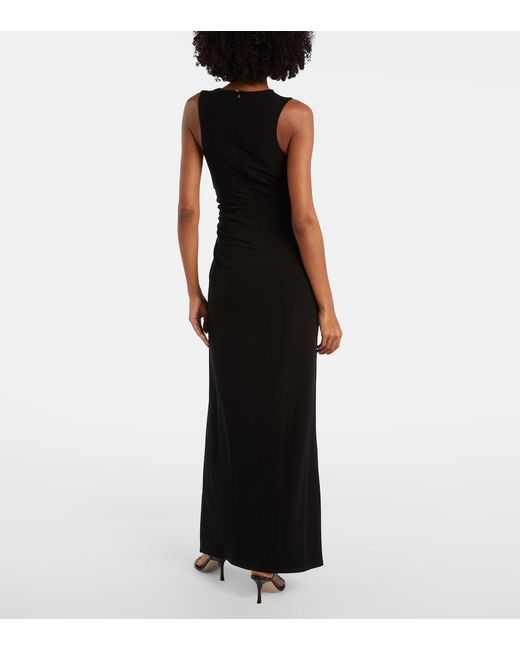 Sportmax Black Jersey Maxi Dress