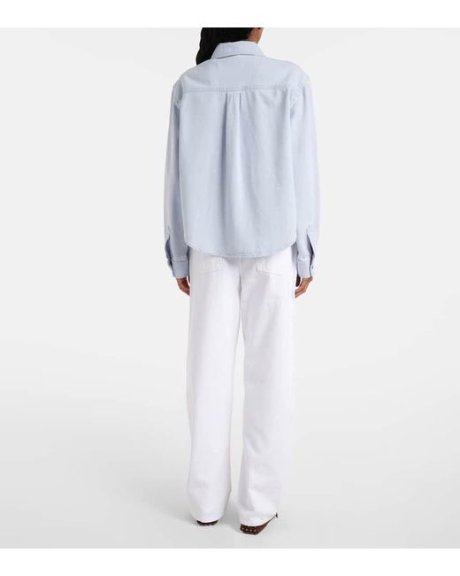 FRAME Blue Jeanshemd The Mainstay