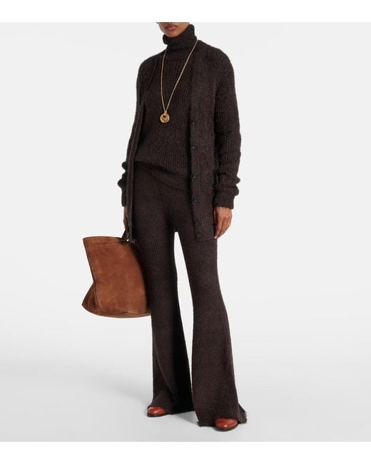 Jersey De Lana De Cuello Alto Loro Piana de color Black
