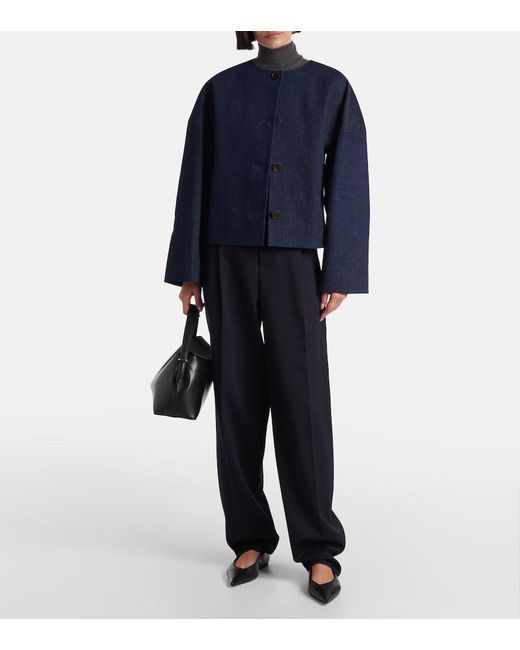 FFORME Blue Dev Cropped Denim Jacket