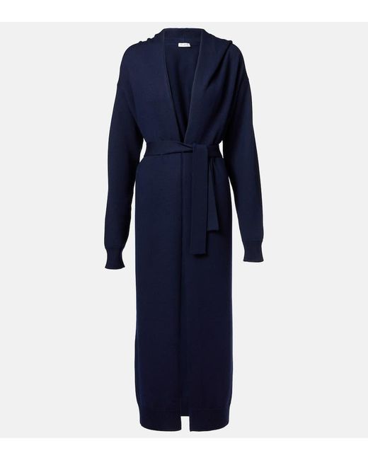 Alaïa Blue Virgin Wool Cardigan