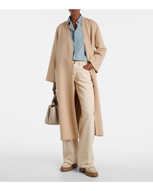 Yves Salomon Natural Shearling And Leather Ankle Boots