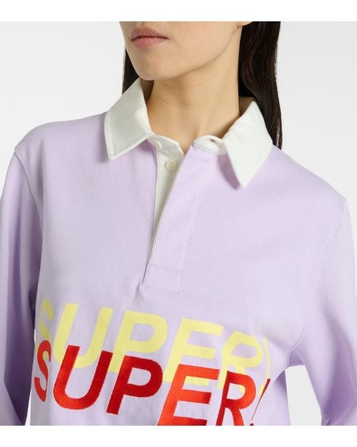 J.W. Anderson White Printed Cotton Polo Sweater