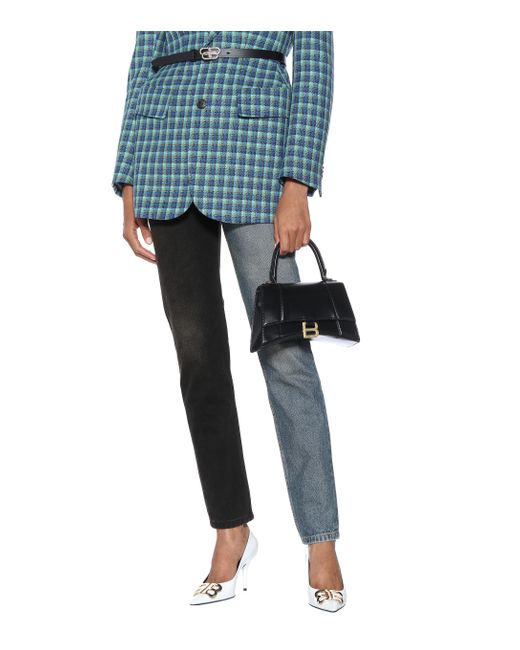 Balenciaga Hourglass Small Leather Tote in Black Lyst