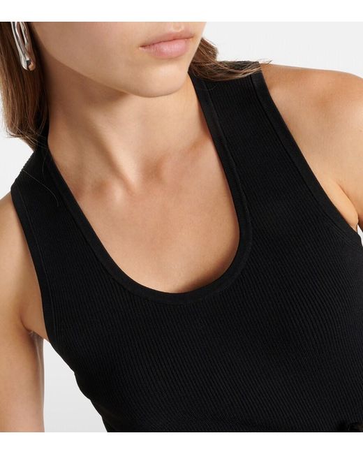 Proenza Schouler Black Label Cole Ribbed-Knit Tank Dress