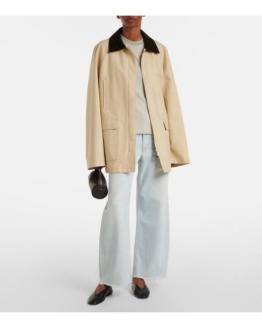 Agolde Blue Low Curve Fray Mid-Rise Barrel-Leg Jeans