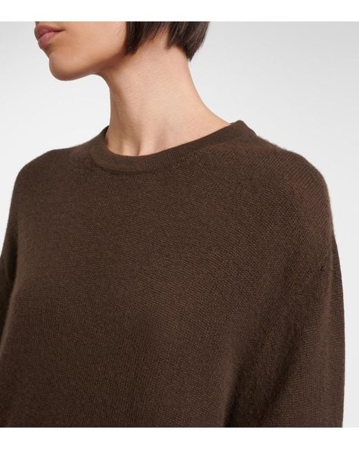 The Row Brown Odelle Cashmere Sweater