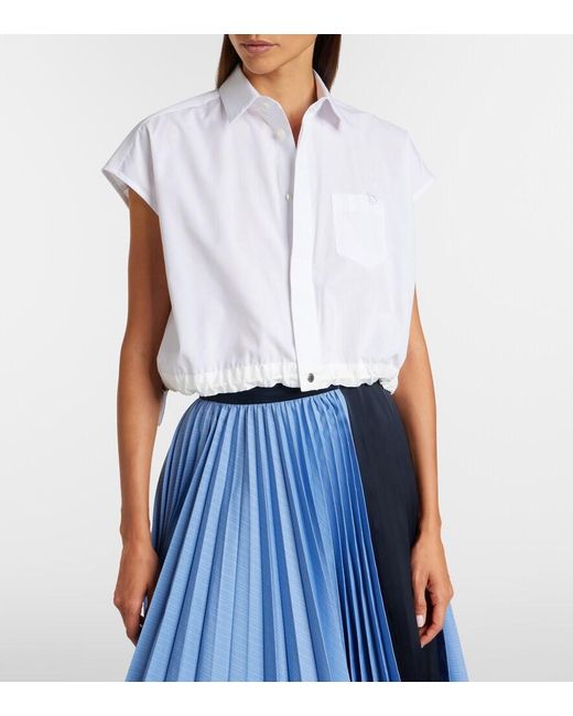 Sacai White Poplin Shirt