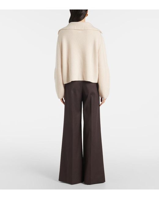 Jardin Des Orangers Natural Cashmere Polo Sweater